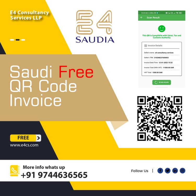 free Qr Code invoice KSA -free saudi invoice -Saudi Arabia Zakat's regulations-100 % free